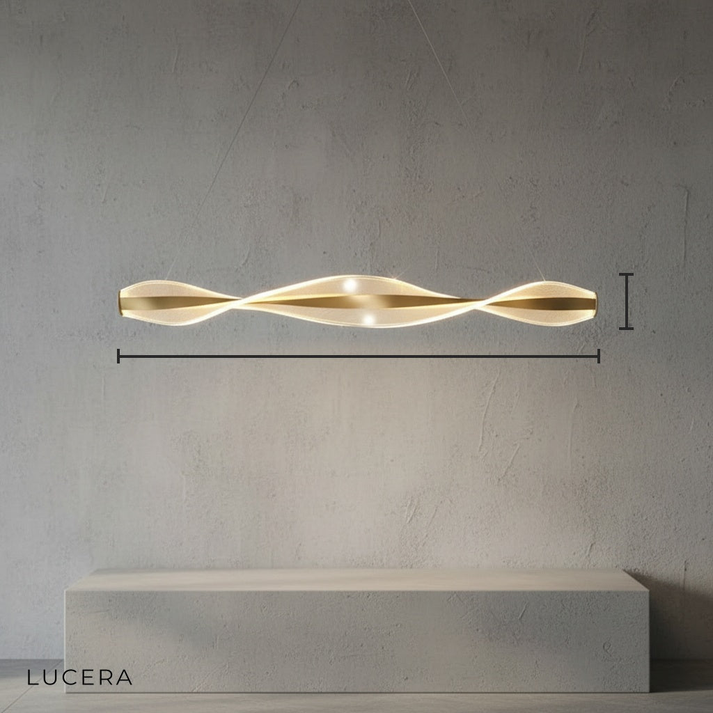 Brage Spiral Chandelier Nordic Style - Pendant Lights | Lucera Lighting