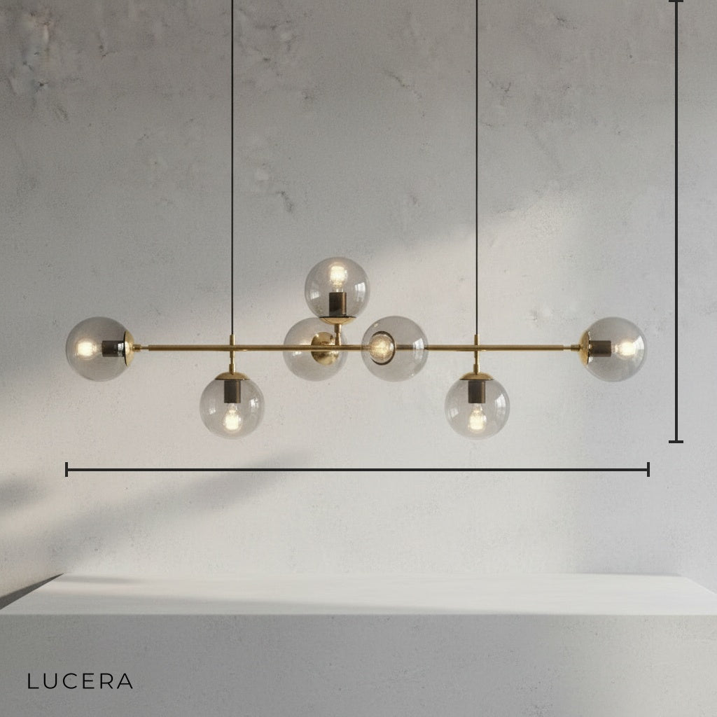 Dag Glass Ball LED Pendant Light for Dining Room - Pendant Lights | Lucera Lighting