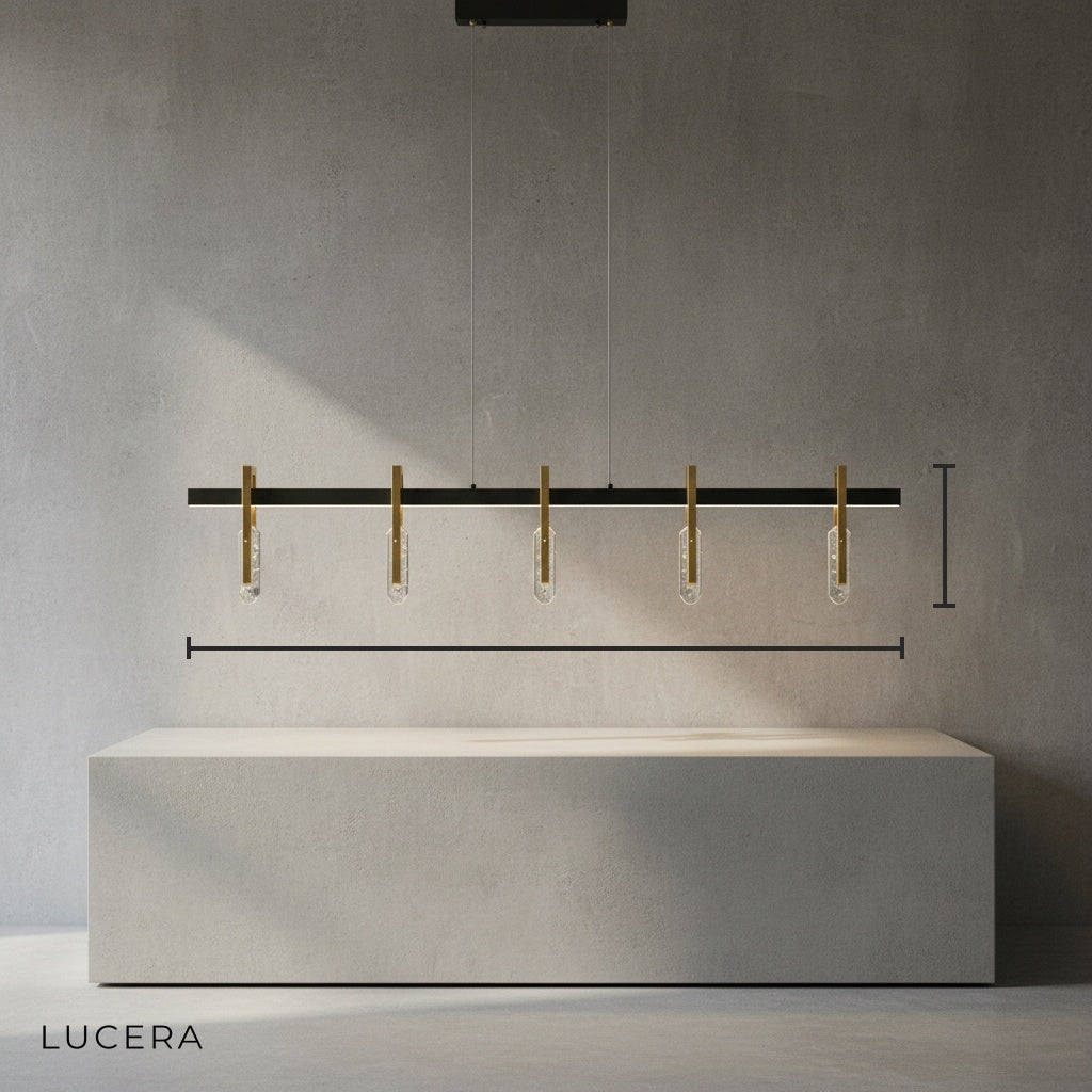 Jord Postmodern Copper Crystal Pendant Lamp - Pendant Lights | Lucera Lighting