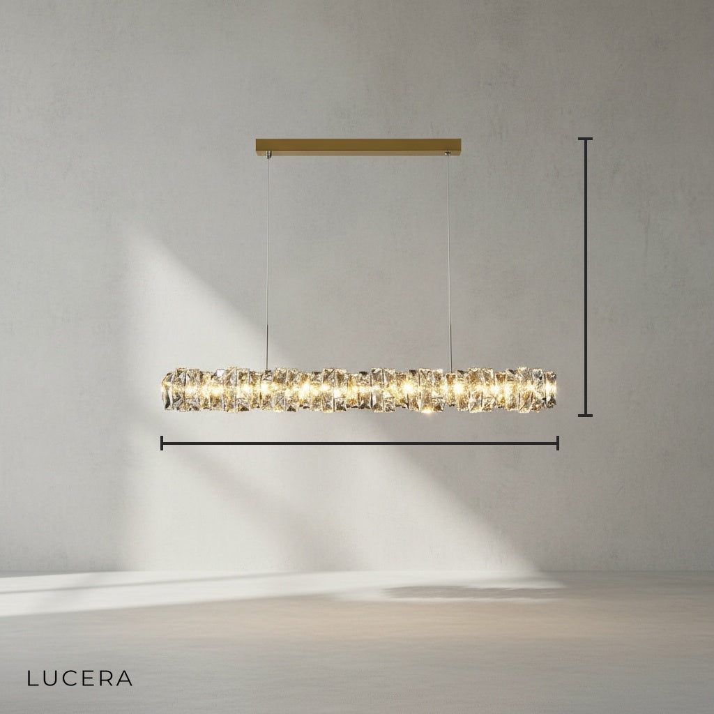 Lova Luxury Crystal Chandelier for Kitchen - Pendant Lights | Lucera Lighting
