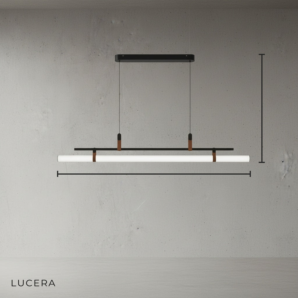 Njord Horizontal Long Bar Pendant Lamp - Pendant Lights | Lucera Lighting