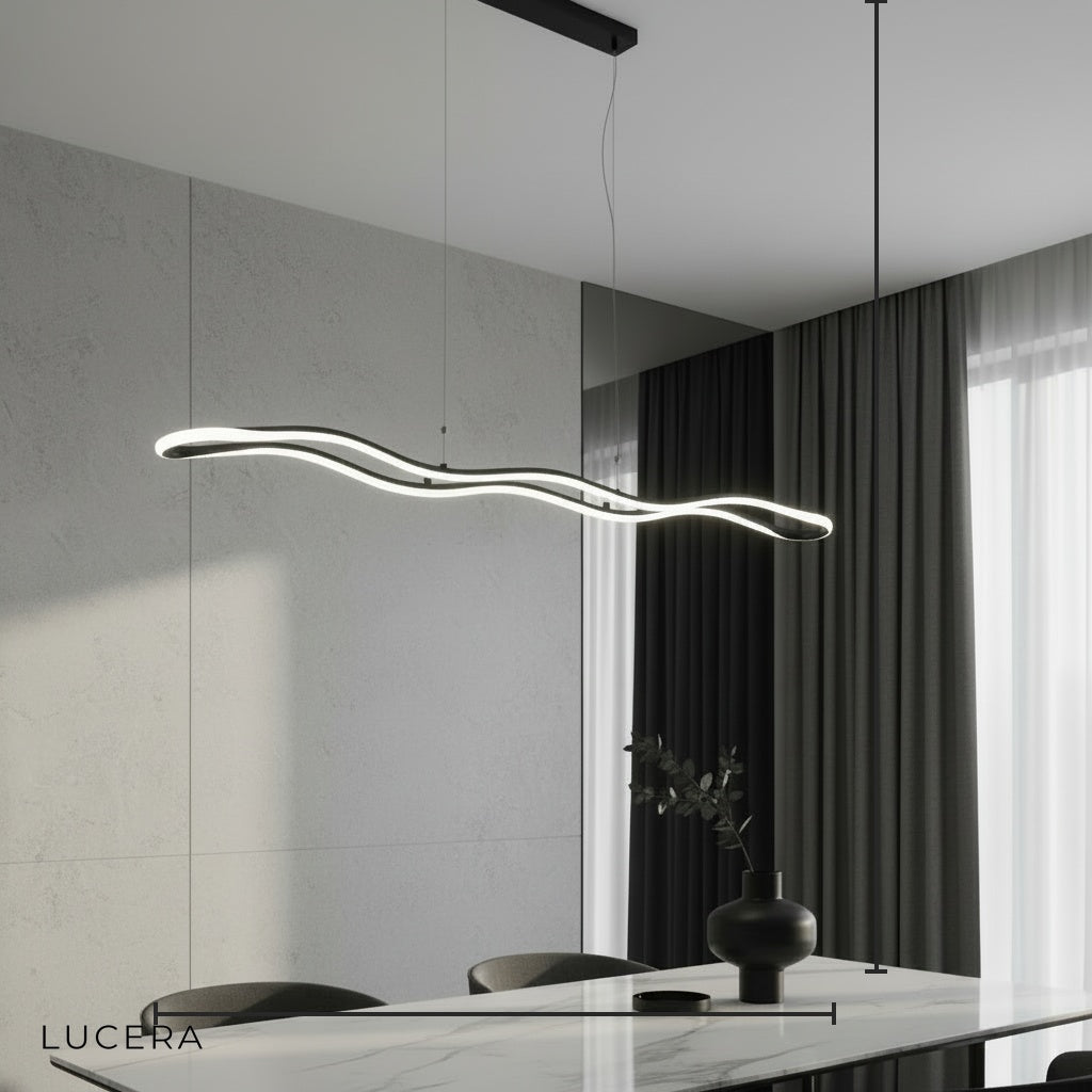 Skadi Wave LED Pendant Lamp for Dining - Pendant Lights | Lucera Lighting