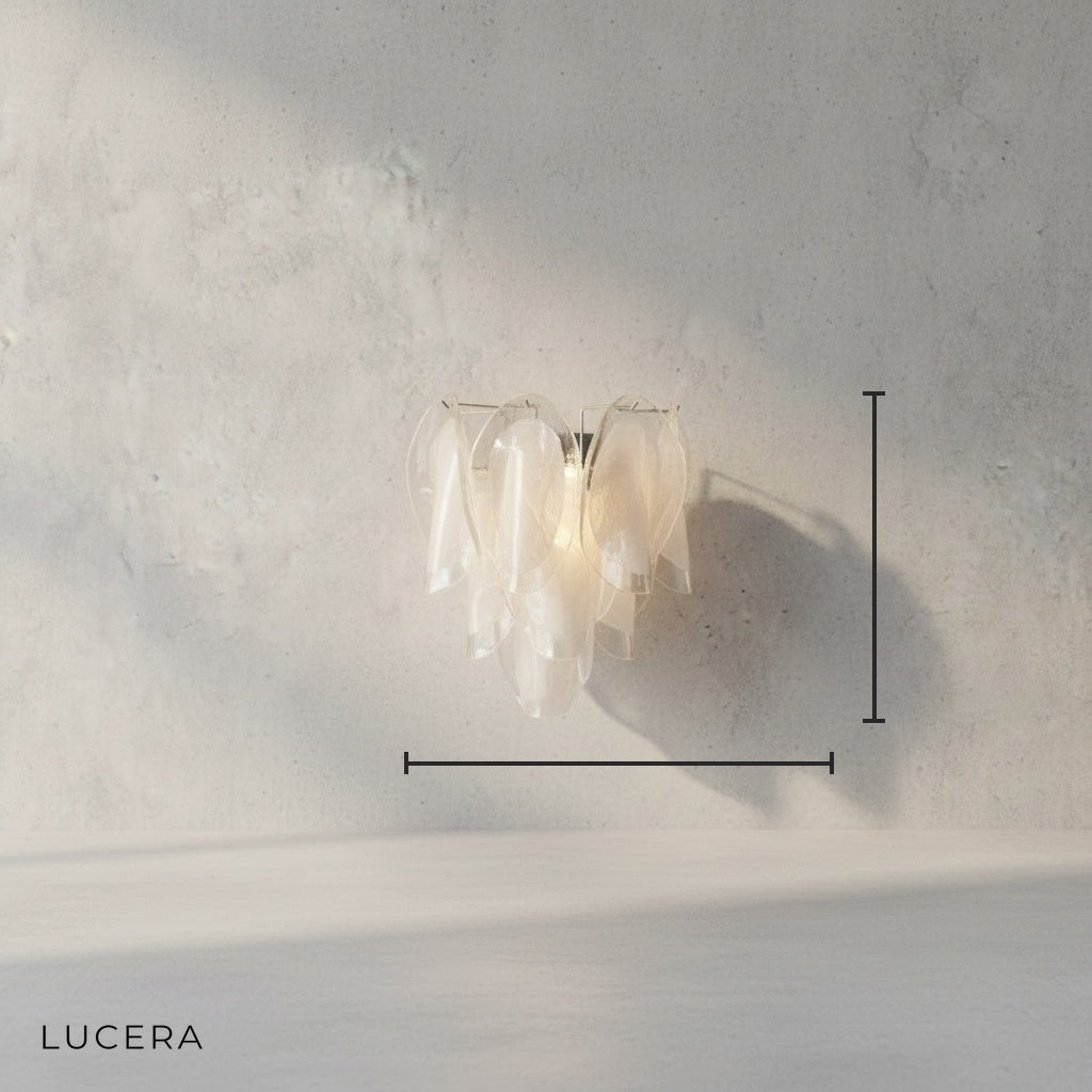 Carme Murano Glass Wall Sconce for Living Room - Wall Lights & Sconces | Lucera Lighting