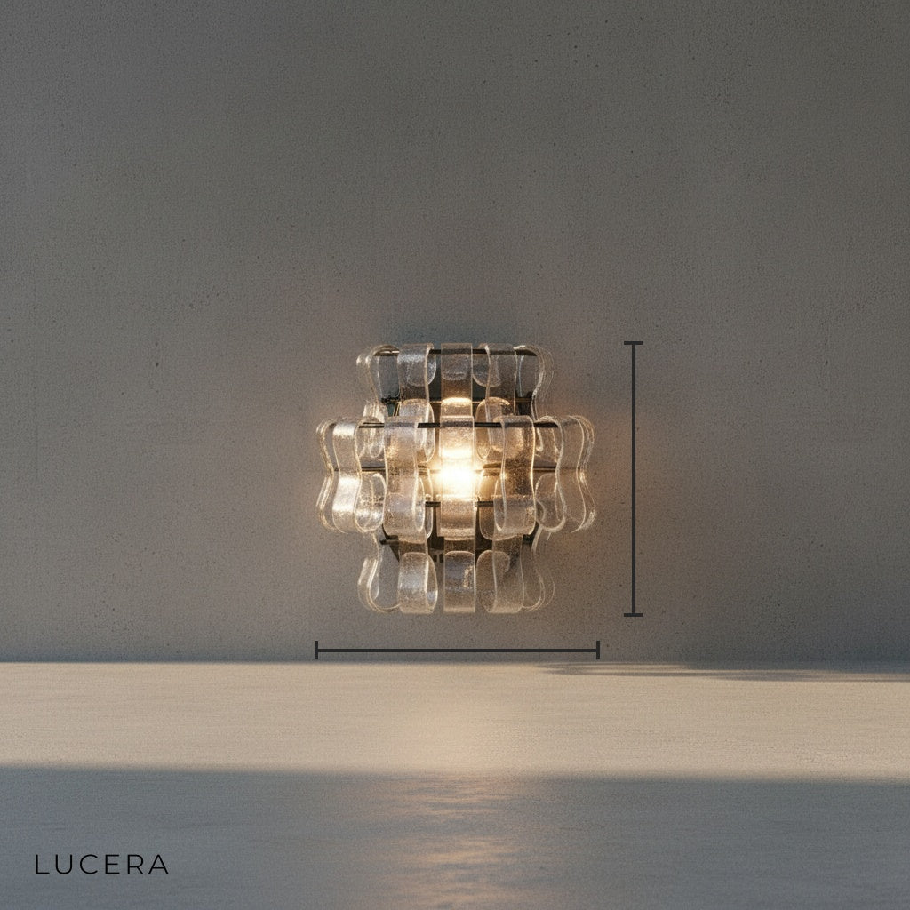 Casa Vellori Glass Wall Sconce - Pendant Lights | Lucera Lighting