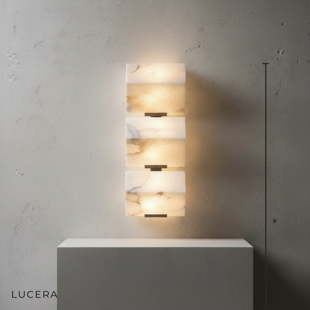 Claro Modern Marble Wall Sconce - Italian Minimalist - Wall Lights & Sconces | Lucera Lighting