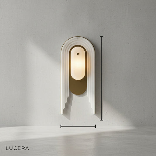 Cuore French Style Solid Brass and Marble Wall Lamp - Wall Lights & Sconces | Lucera Lighting