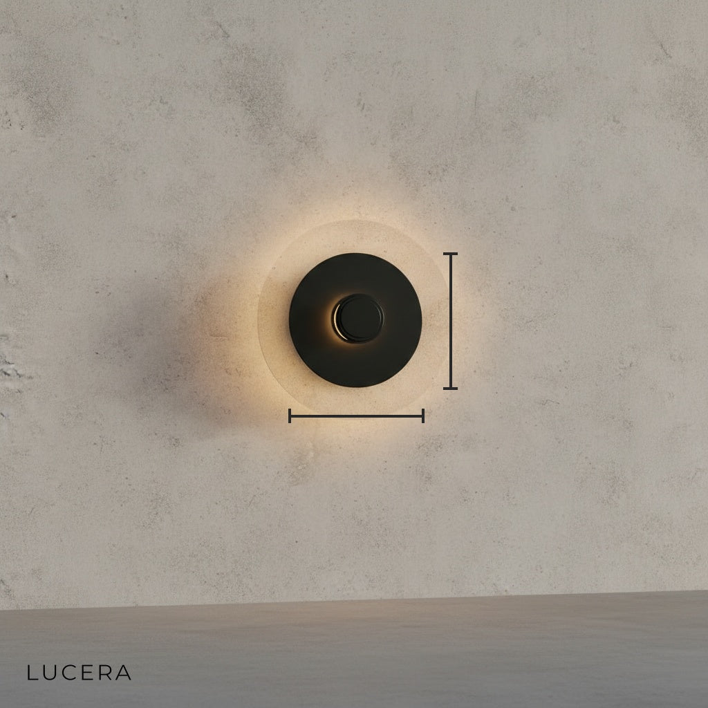 Domo Disc Glass Wall Sconce - Nordic Modern - Wall Lights & Sconces | Lucera Lighting