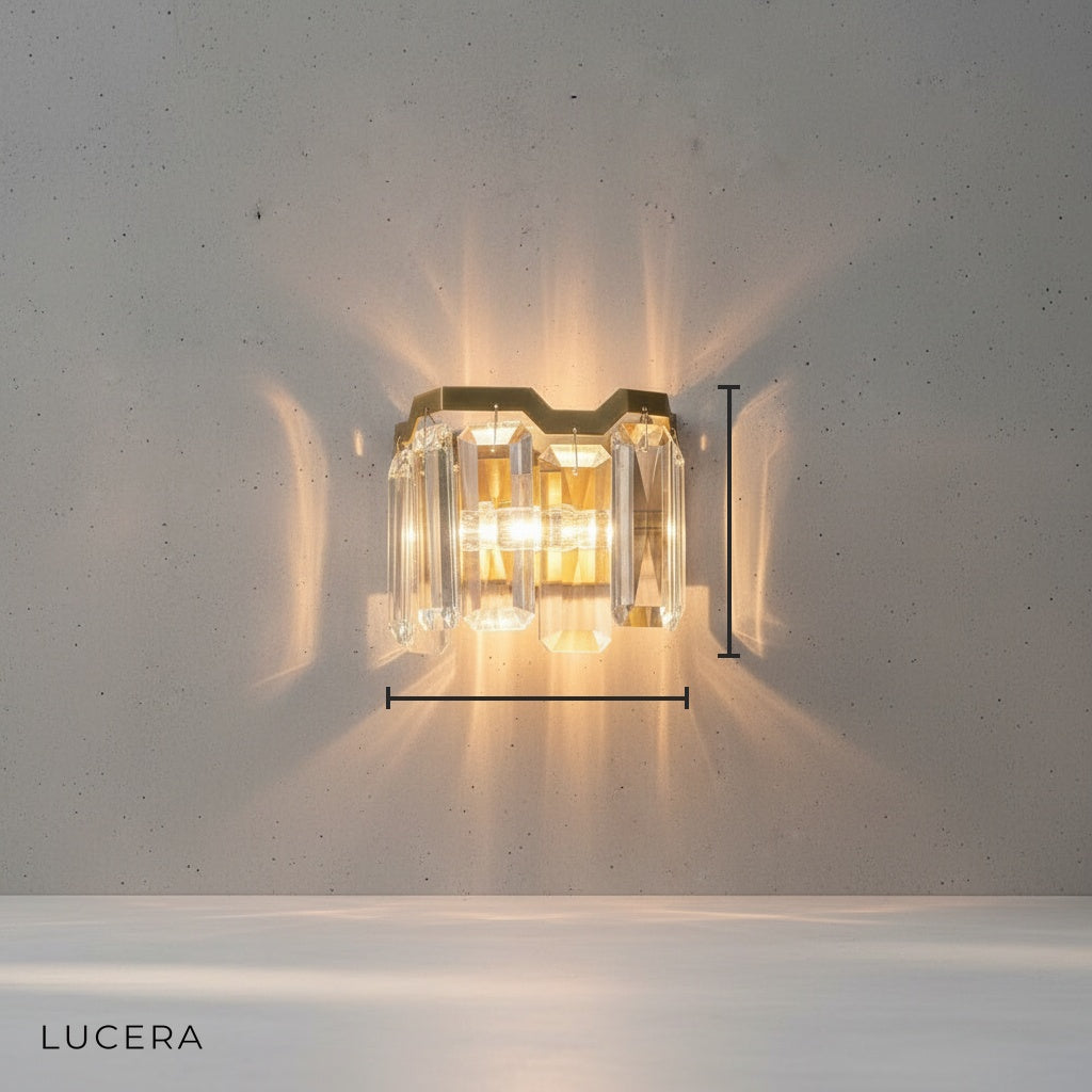 Dono Vibrant Prism Wall Sconce for Modern Interiors - Wall Lights & Sconces | Lucera Lighting