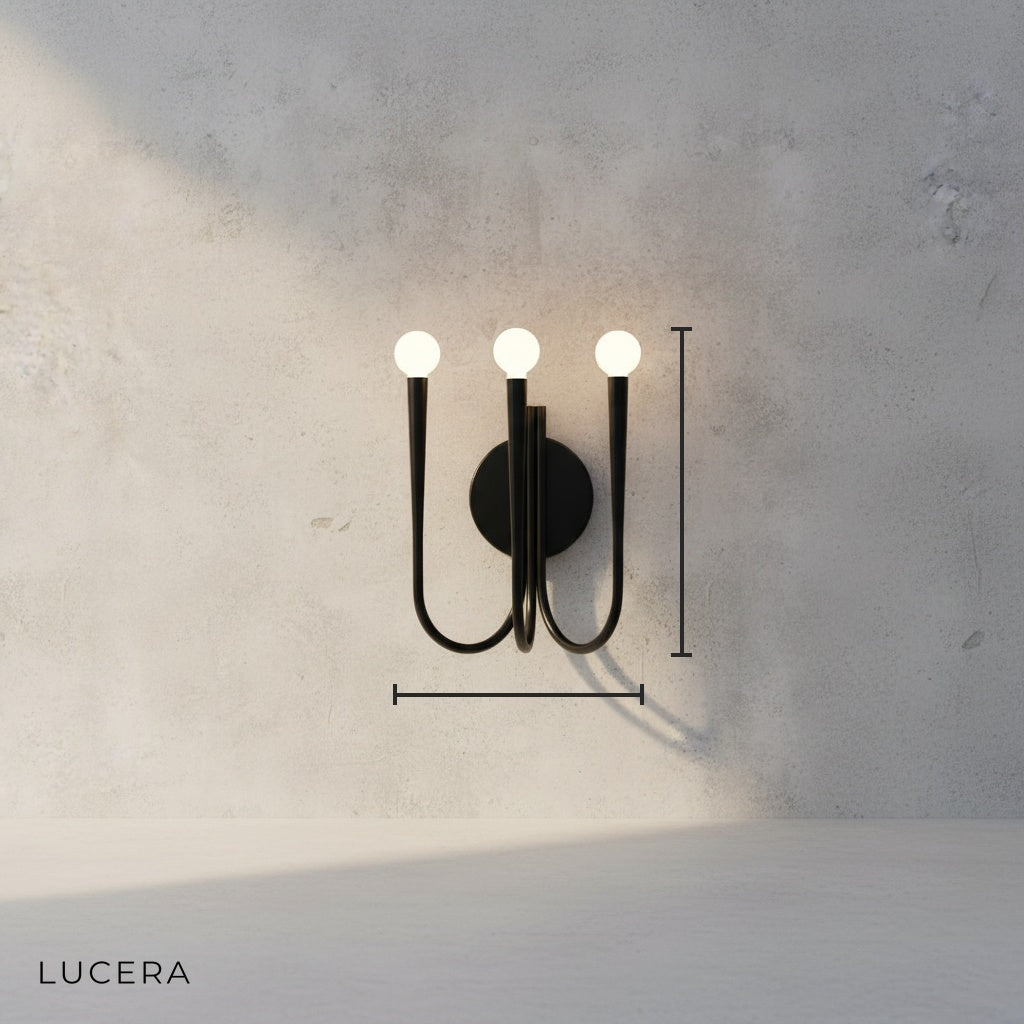 Fiore Art-Deco LED Wall Sconce for Living Room - Wall Lights & Sconces | Lucera Lighting