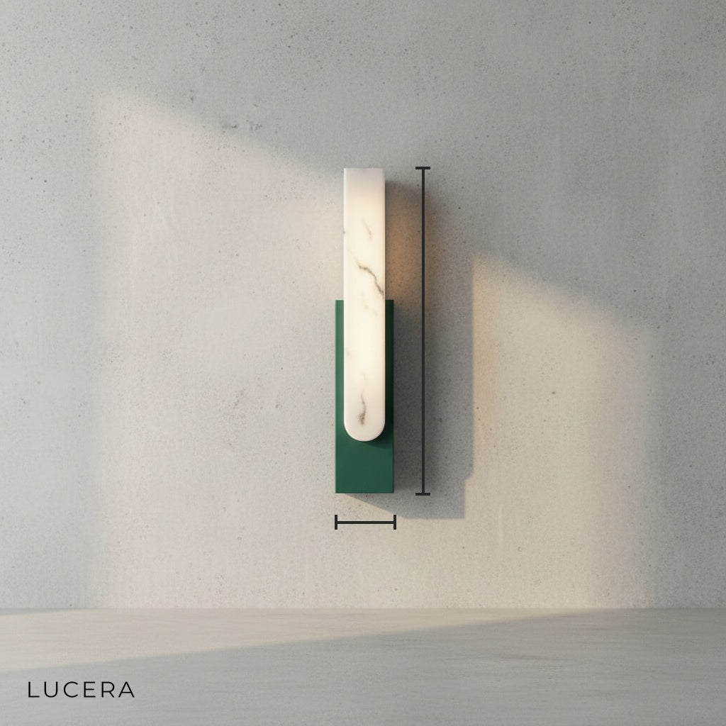 Rumore Marble Rectangular Wall Lamp - Wall Lights & Sconces | Lucera Lighting