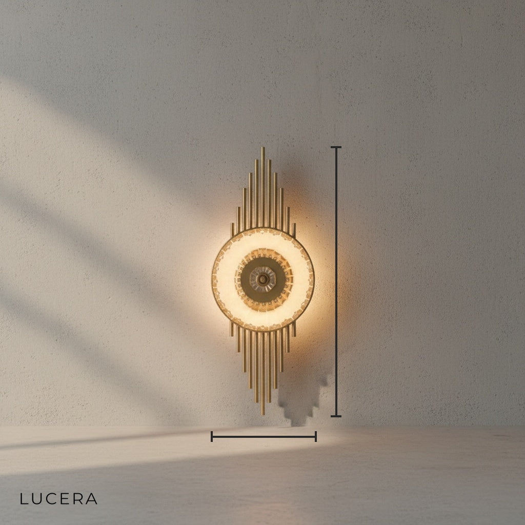 Lumiere Crystal LED Wall Lamp for Living Room - Wall Lights & Sconces | Lucera Lighting