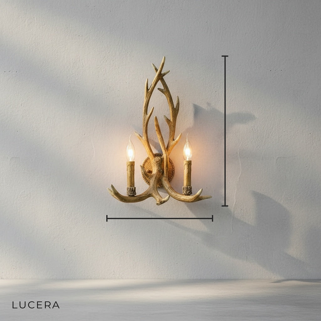 Noli Antlers Wall Sconce - Wall Lights & Sconces | Lucera Lighting