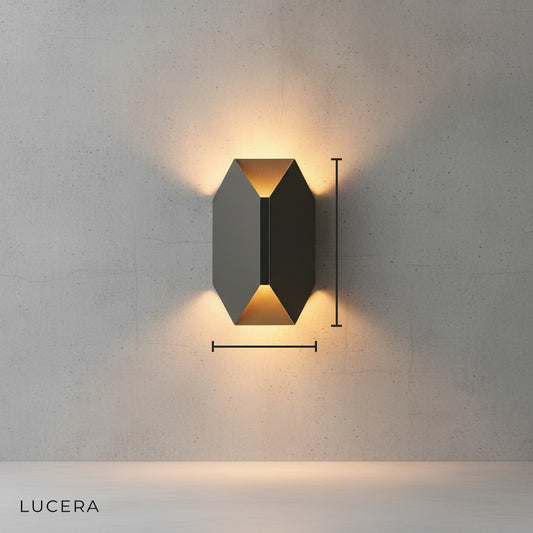 Nappe Geometric Wall Lamp for Living Room - Wall Lights & Sconces | Lucera Lighting