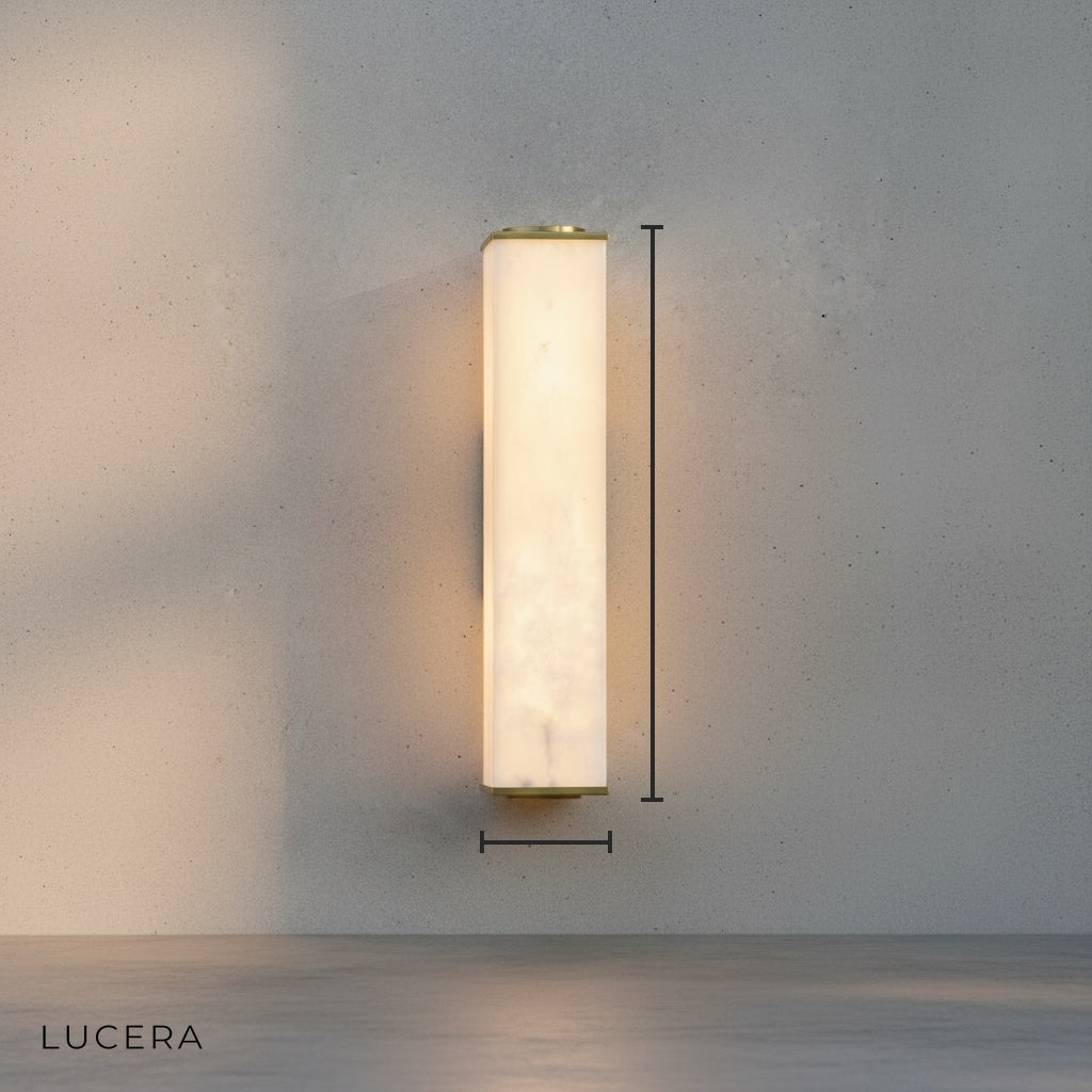 Ultime Marble Wall Lamp for Living Room, Bedroom - Wall Lights & Sconces | Lucera Lighting