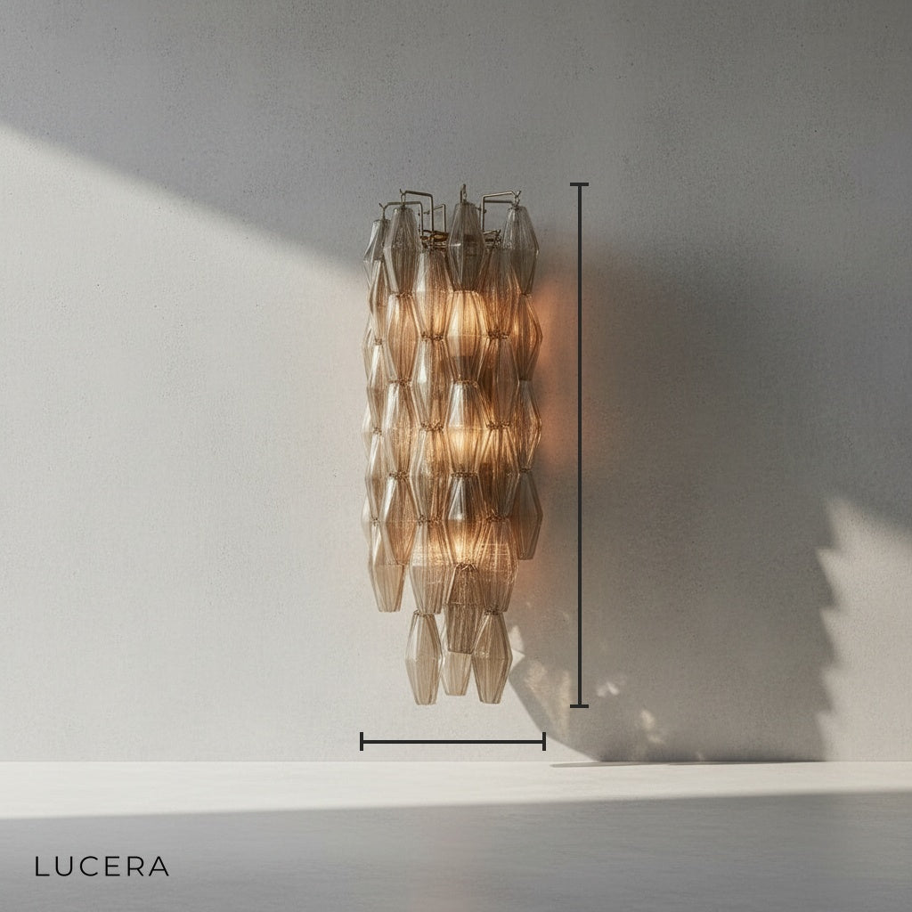 Frieze Crystal Wall Lamp for Living Room Bedroom - Wall Lights & Sconces | Lucera Lighting
