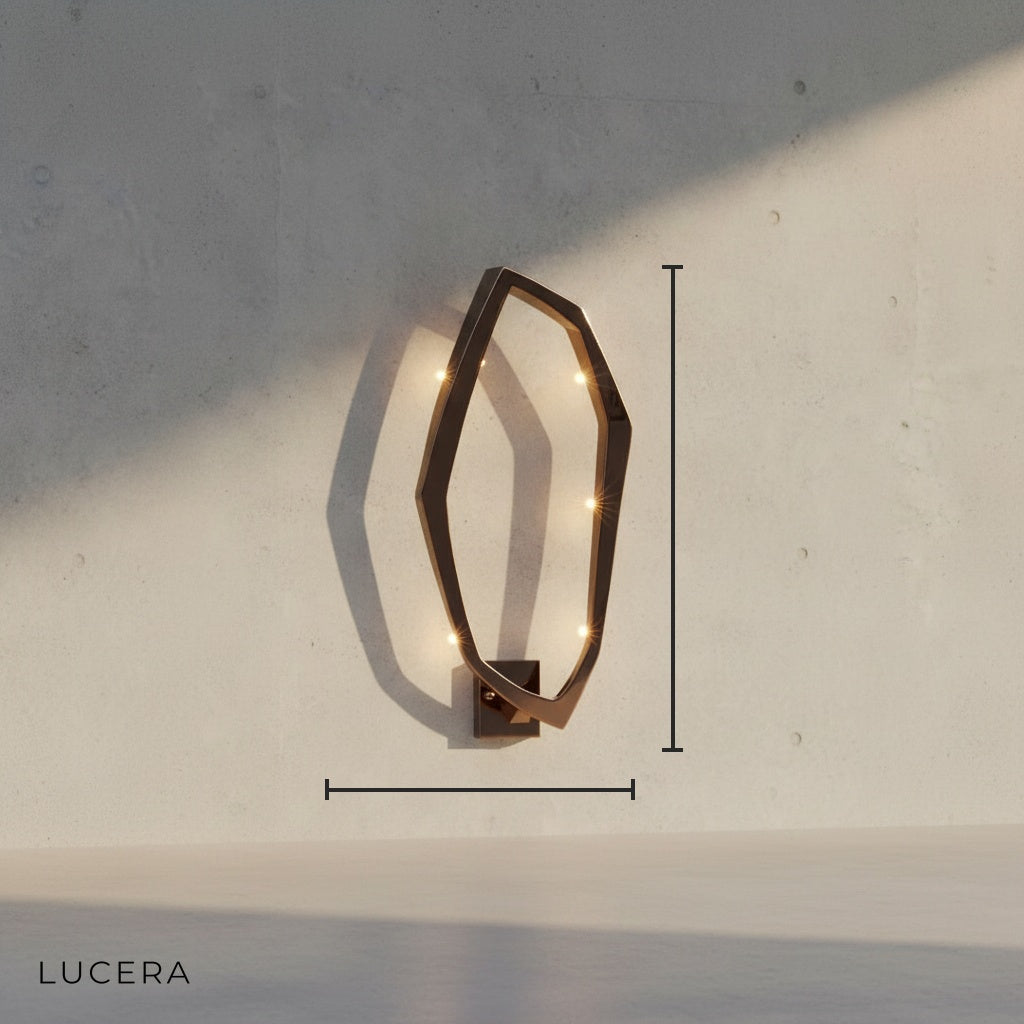 Metope Modern Minimalistic LED Steel Lamp - Wall Lights & Sconces | Lucera Lighting