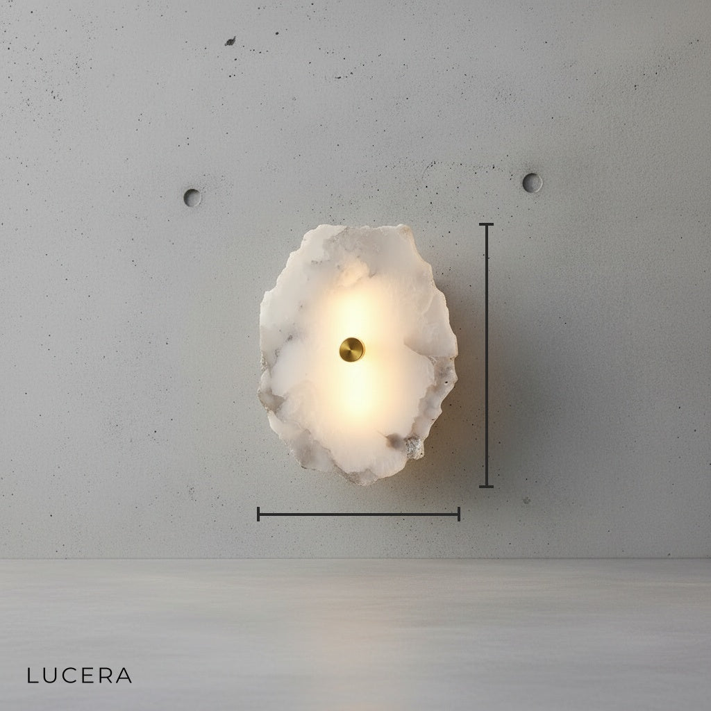 Dentil Natural Marble Wall Lamp - Wall Lights & Sconces | Lucera Lighting
