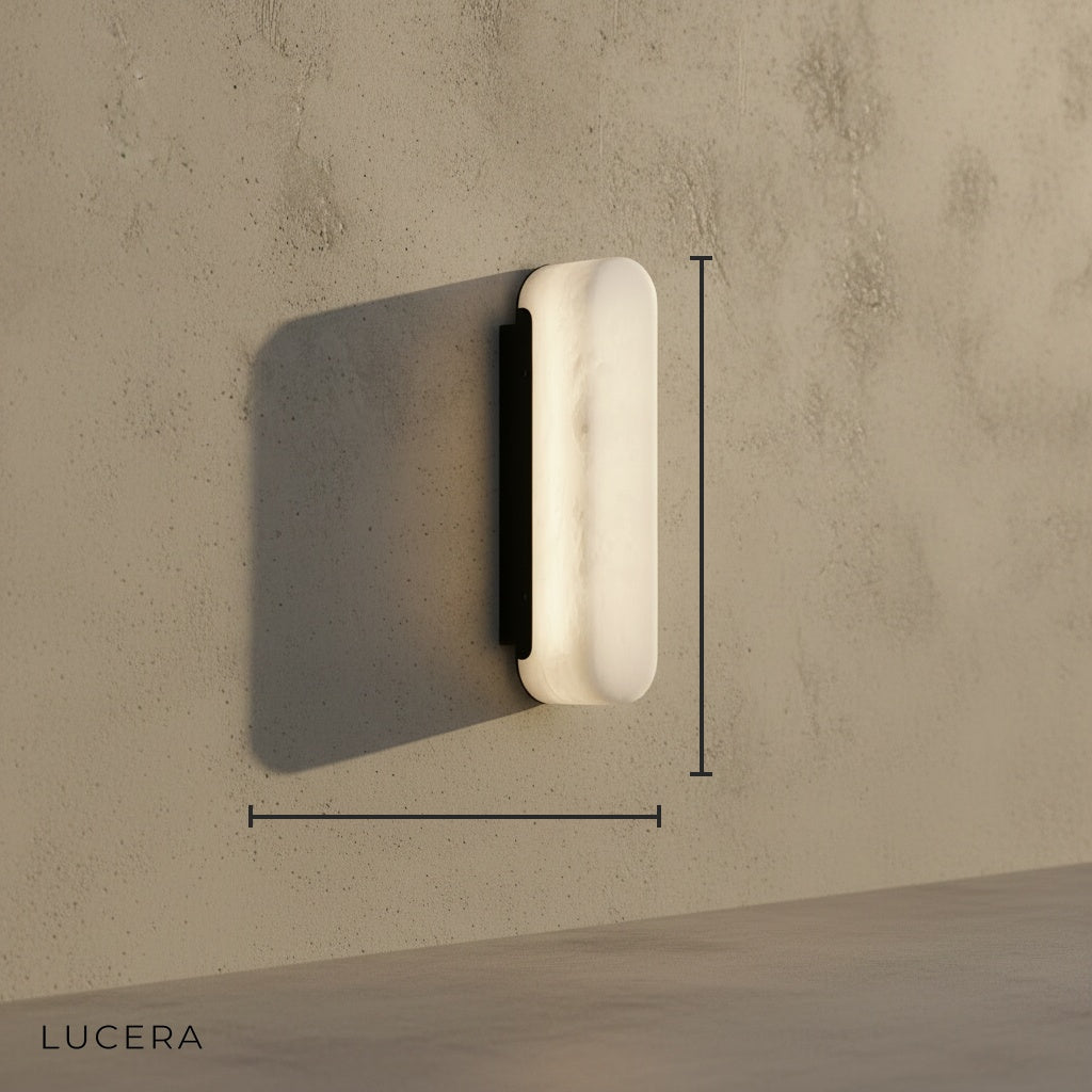 Abacus Marble Vertical Wall Lamp for Living Room - Wall Lights & Sconces | Lucera Lighting