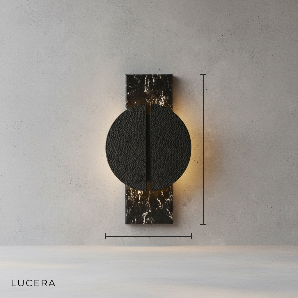 Ganglia Modern Copper Marble Wall Lamp for Bedroom - Wall Lights & Sconces | Lucera Lighting