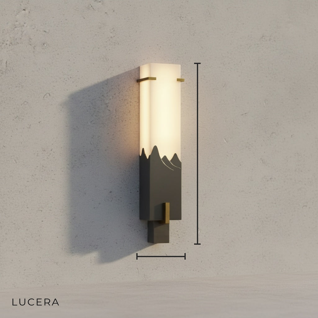 Axonal Antique Marble Wall Lamp - Wall Lights & Sconces | Lucera Lighting