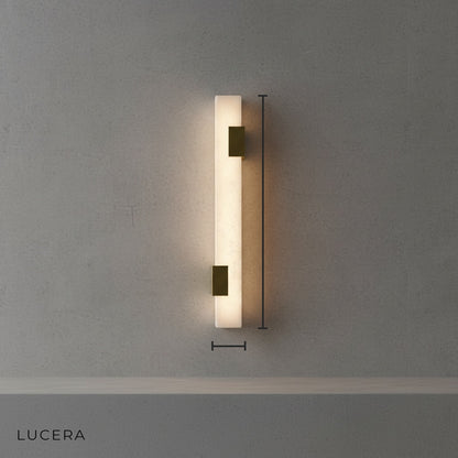 copper and marble Dendral wall lamp side angle studio product photography