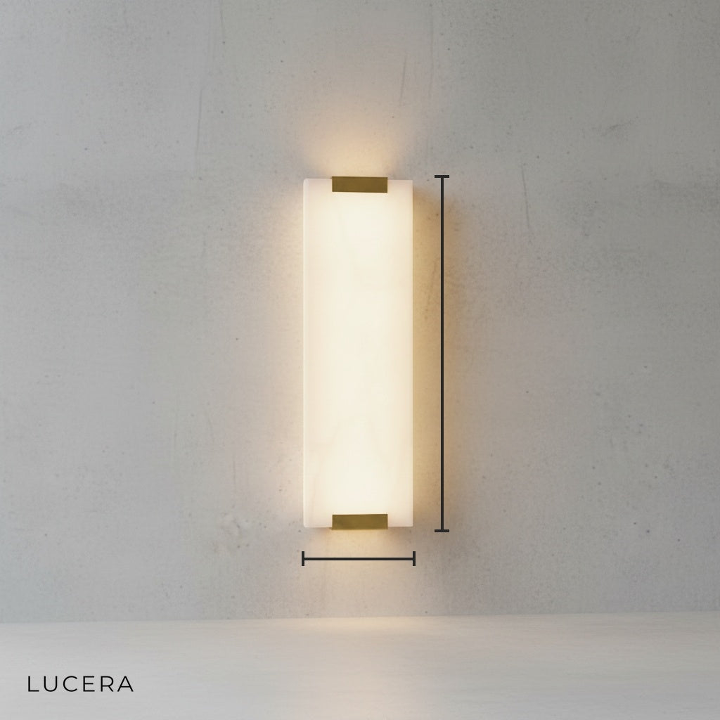 Astral Luxury Copper-Marble LED Wall Lamp - Wall Lights & Sconces | Lucera Lighting