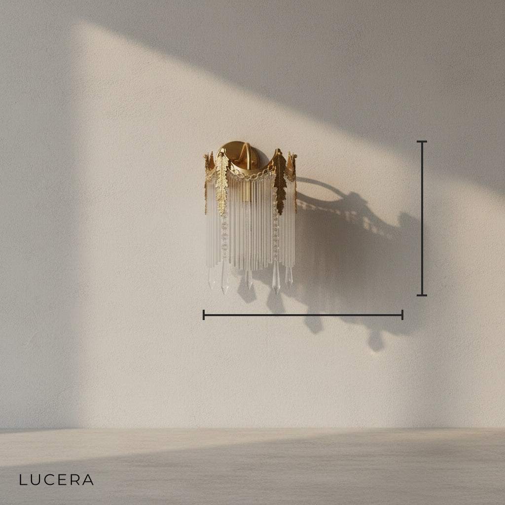 Opus Luxury European LED Crystal Wall Lamp - Wall Lights & Sconces | Lucera Lighting