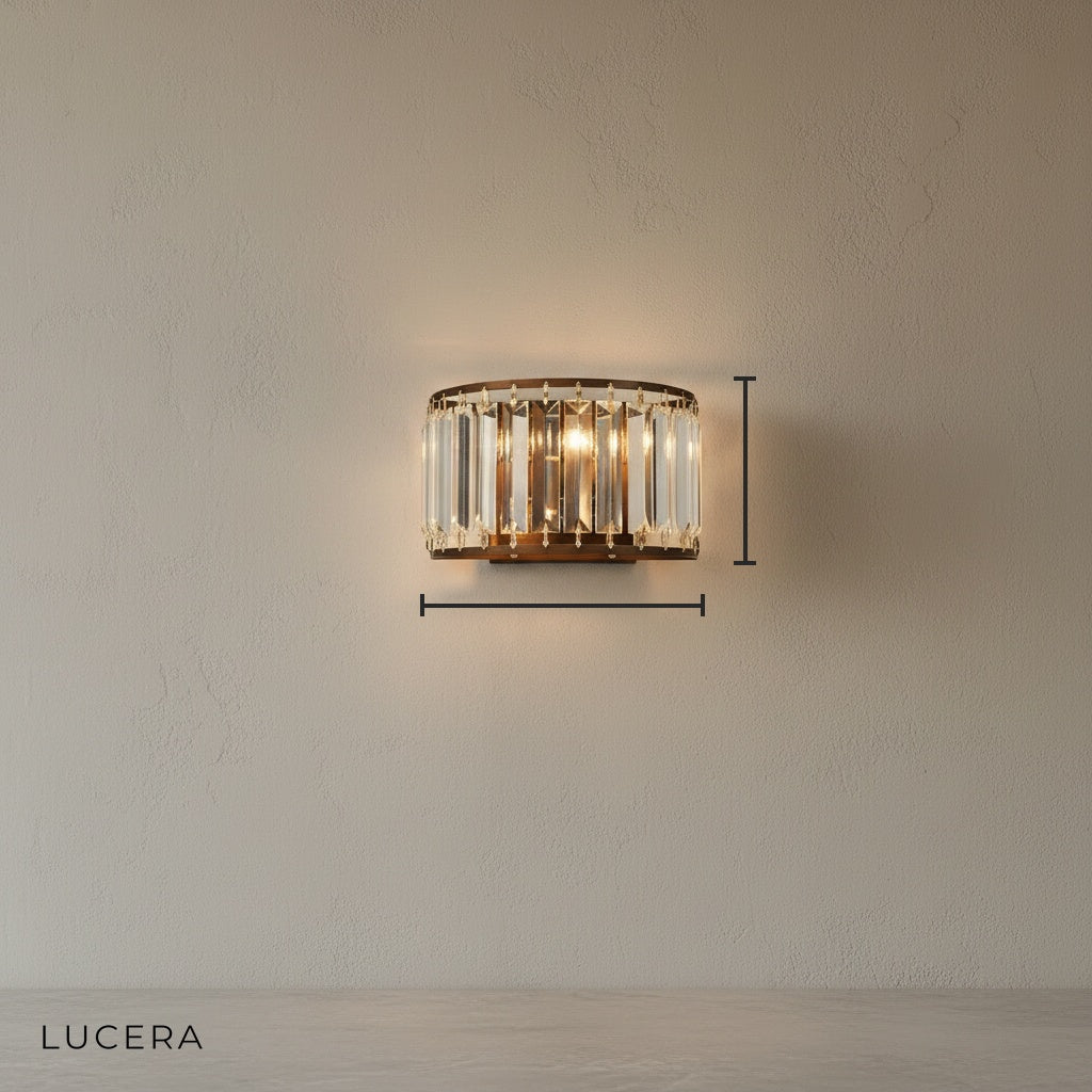 Fermata Luxury American Style Crystal Wall Lamp - Wall Lights & Sconces | Lucera Lighting
