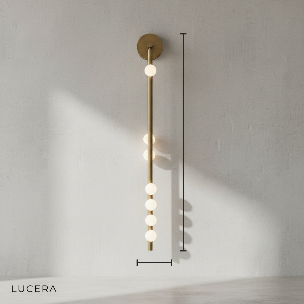 Tremolo Linear Wall Lamp - Polished Chrome & Glass - Wall Lights & Sconces | Lucera Lighting