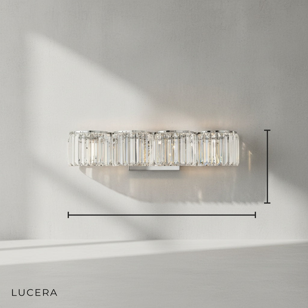Vibrato Luxury Crystal Wall Sconce - Wall Lights & Sconces | Lucera Lighting