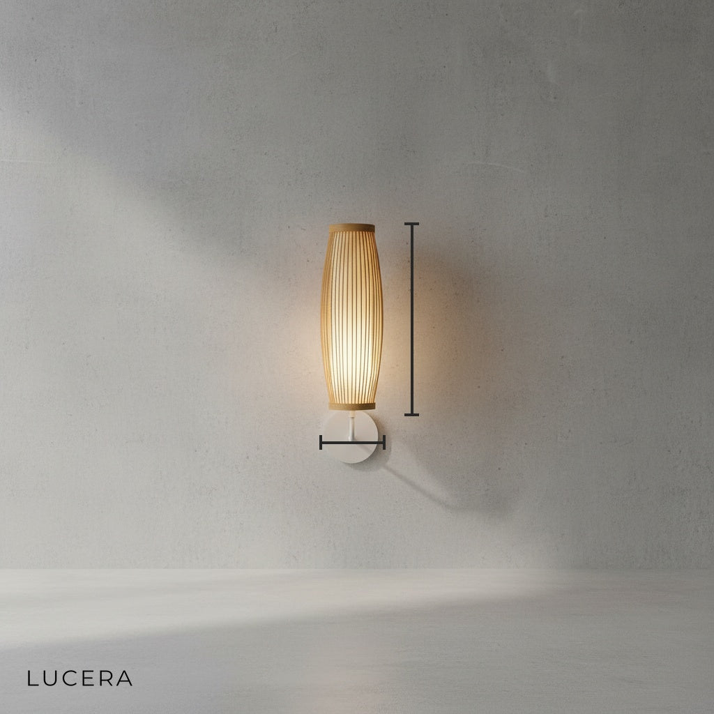 Divisi Modern Japanese Bamboo Wall Lamp - Wall Lights & Sconces | Lucera Lighting