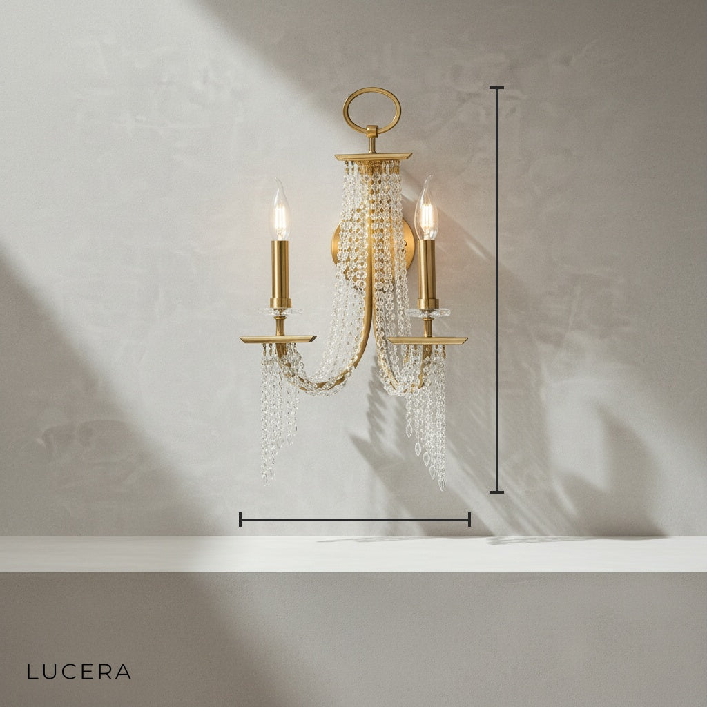 Tutti Luxury Contemporary LED Crystal Chandelier - Wall Lights & Sconces | Lucera Lighting