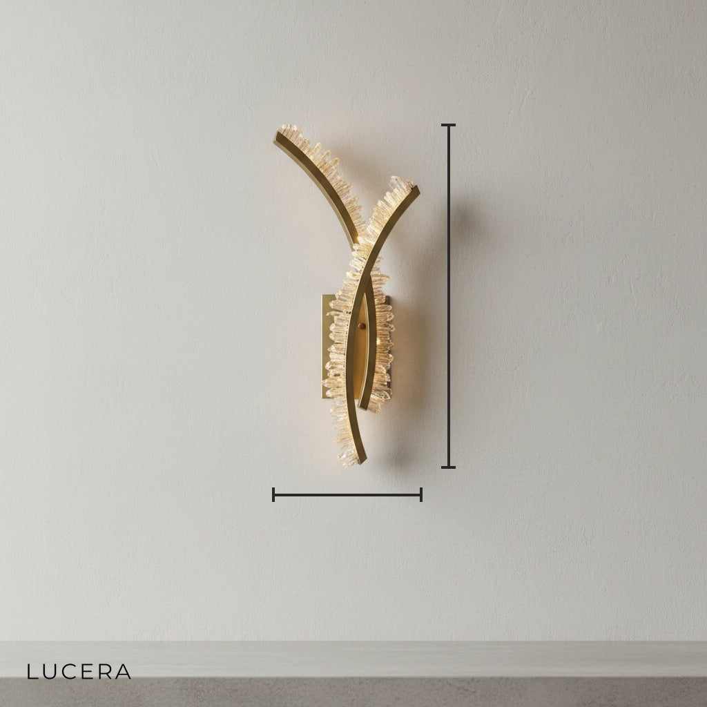 Voce Modern LED Wall Lamp - Golden - Wall Lights & Sconces | Lucera Lighting