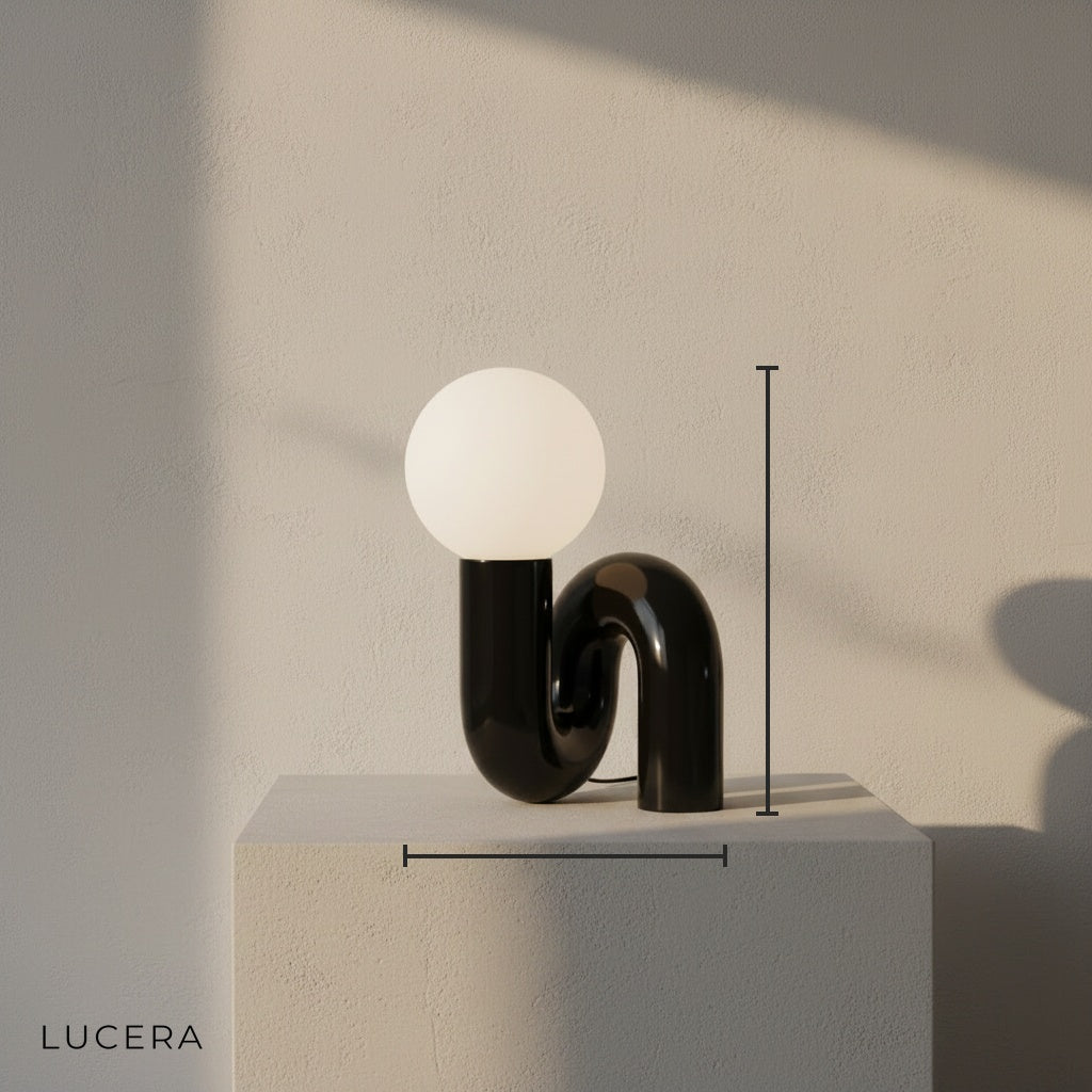 Precipitando Sculptural Resin Table Lamp - Lamps | Lucera Lighting