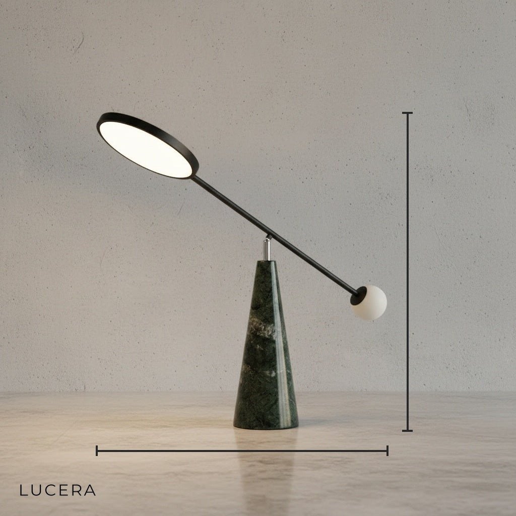 Grazia Marble LED Table Night Lamp - Lamps | Lucera Lighting