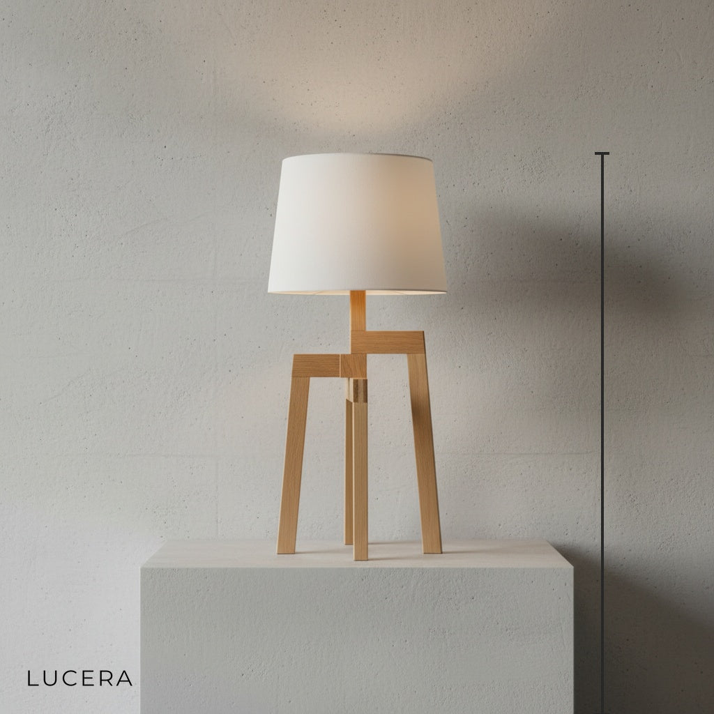 Gusto LED Solid Wood Table Lamp - Lamps | Lucera Lighting