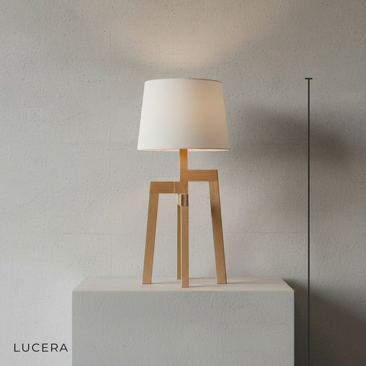 Gusto LED Solid Wood Table Lamp - Lamps | Lucera Lighting