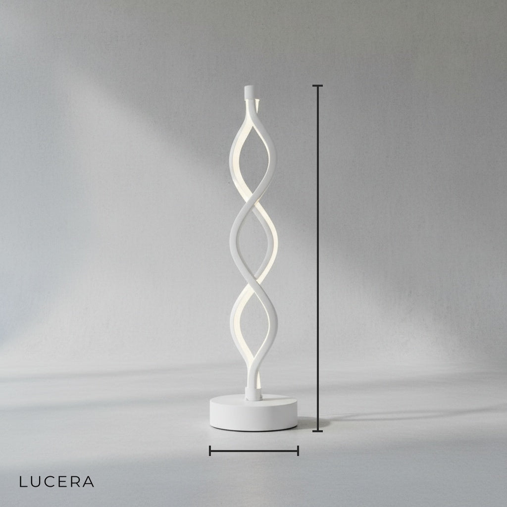 Tristezza Minimalistic Spiral LED Table Sconce - Pendant Lights | Lucera Lighting