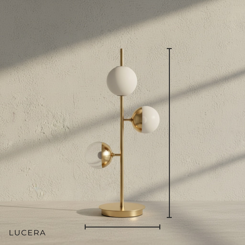 Pace Golden Metal LED Desk and Floor Lampshade - Lamps | Lucera Lighting