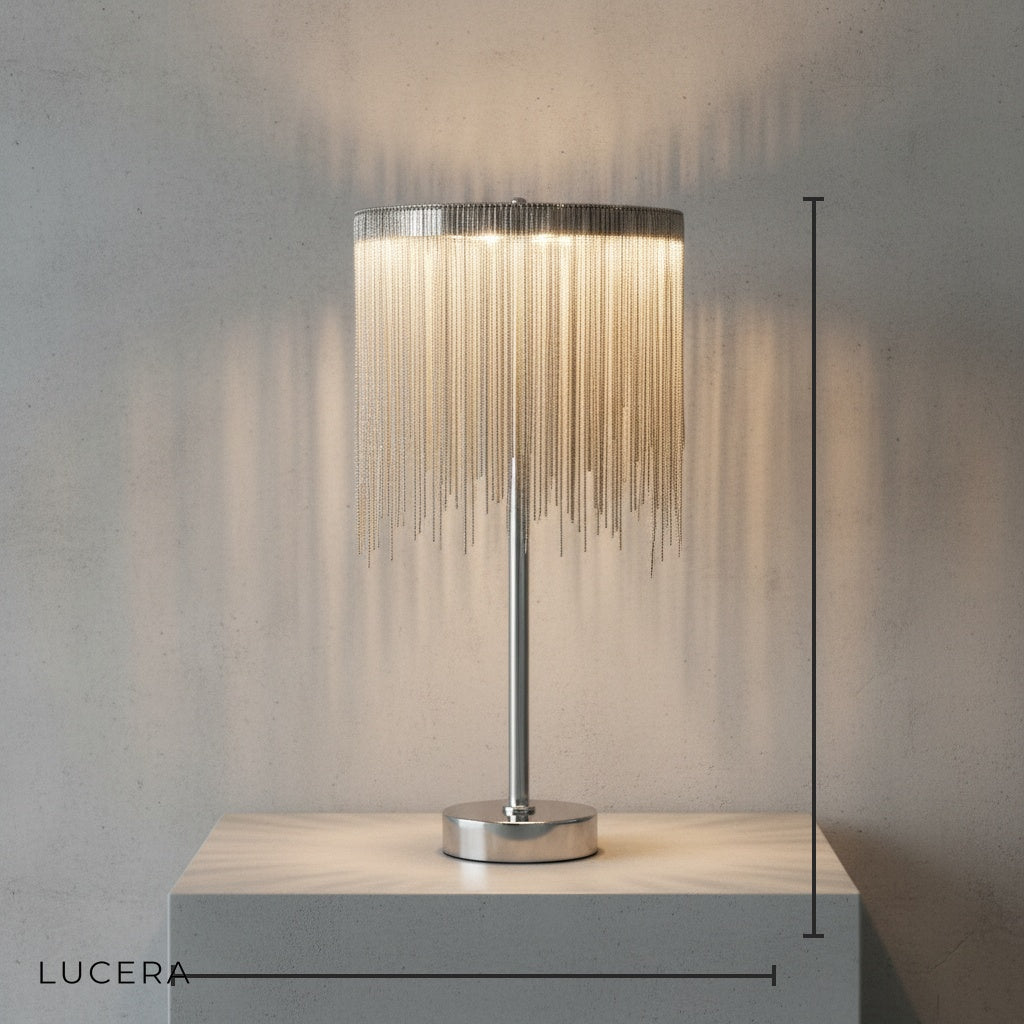 Oscurita Postmodern LED Tassel Nightstand Lamp - Lamps | Lucera Lighting