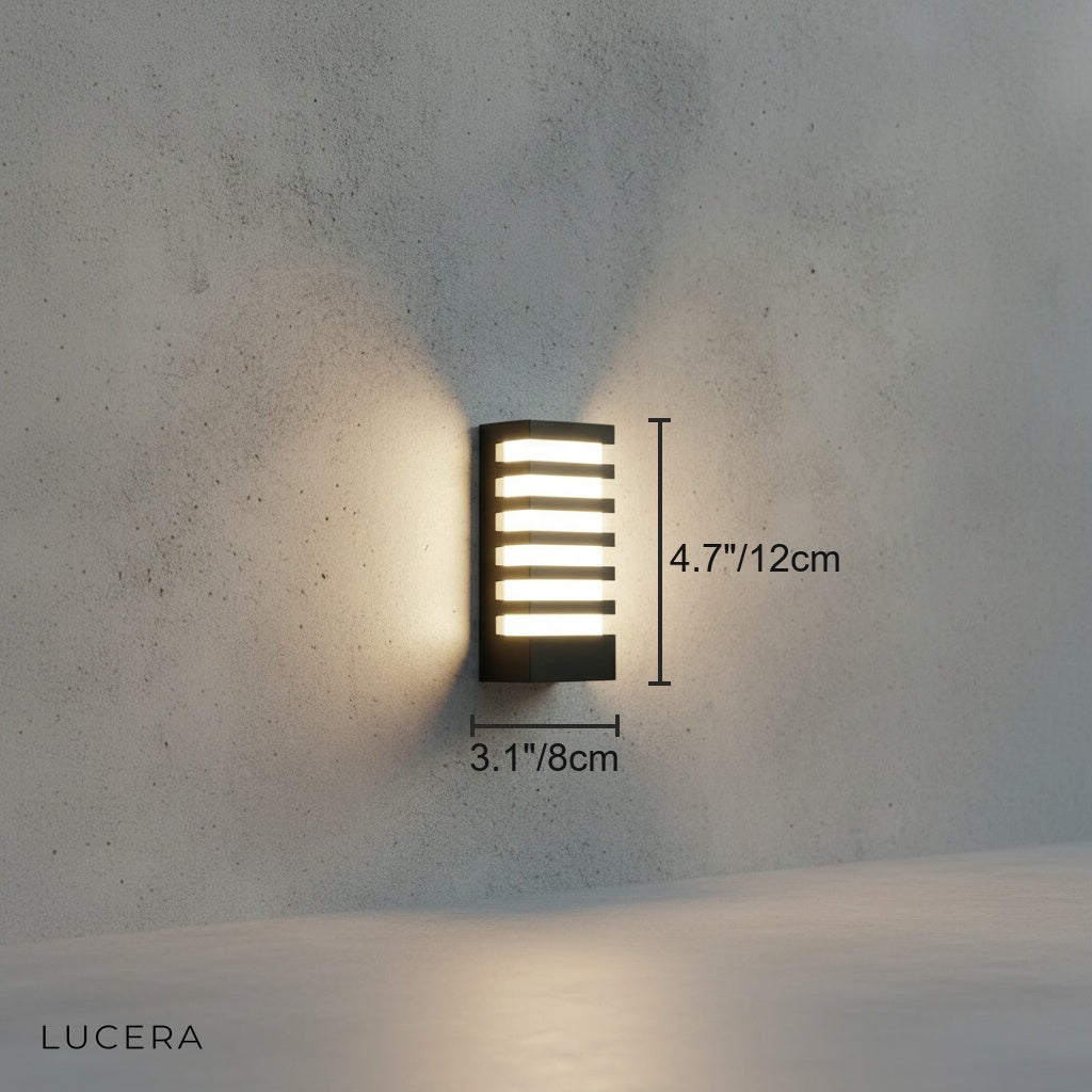 Quinn Outdoor LED Wall Sconce - Exterior wall | Lucera Lighting