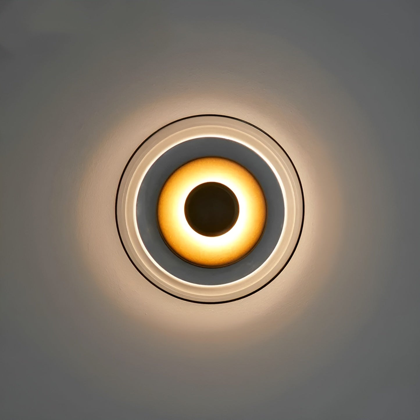 Nordic Glow LED Wall Lamp - Glass & Gold Accents
