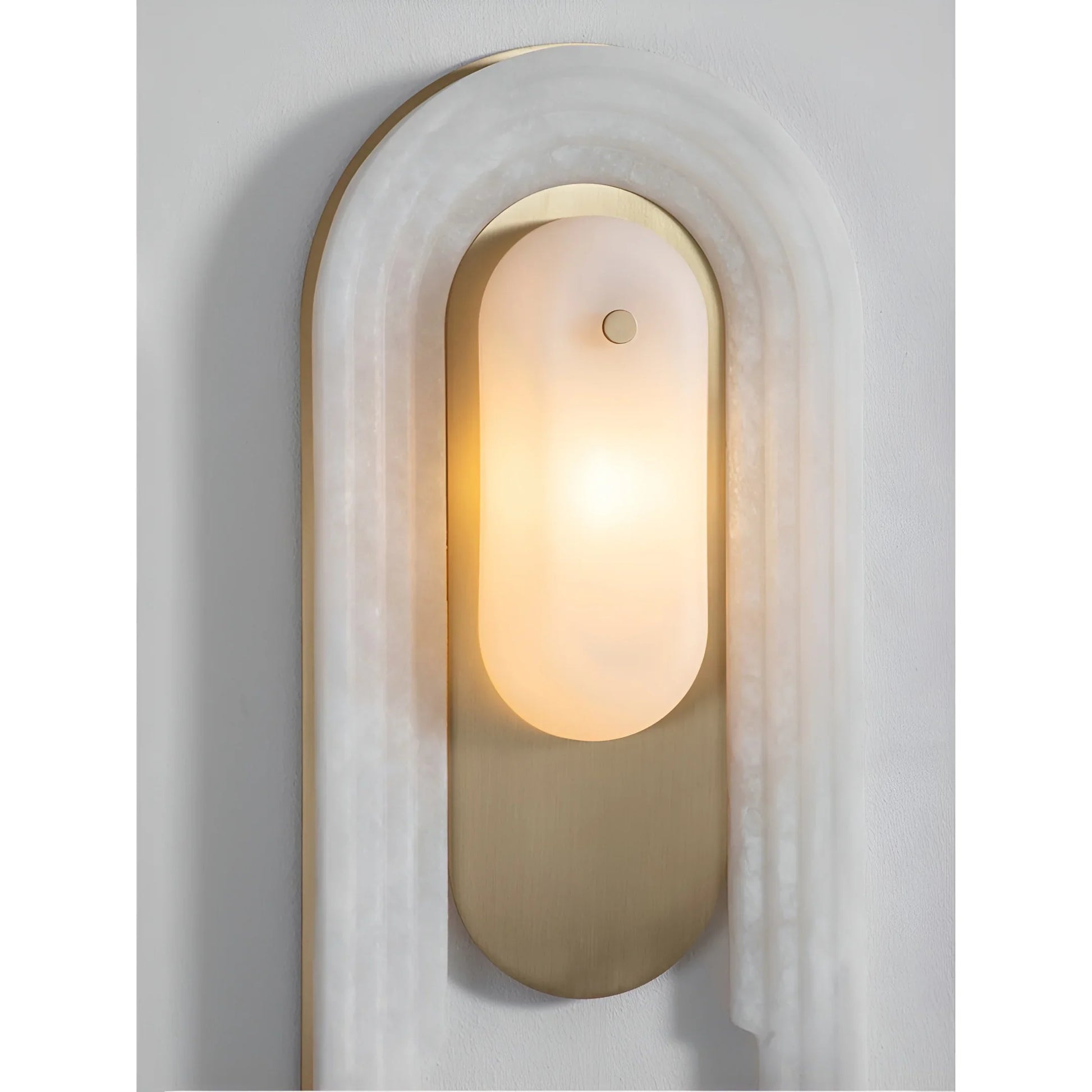 Cuore French Style Solid Brass and Marble Wall Lamp - Wall Lights & Sconces | Lucera Lighting