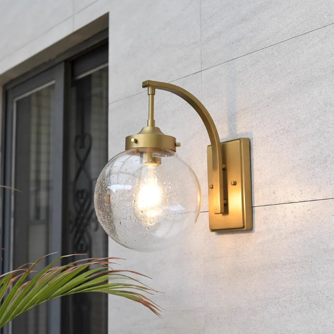 Nyx Outdoor Glass Wall Light - Exterior wall | Lucera Lighting