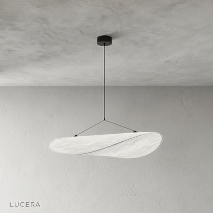 Eridanus pendant light studio view showing soft Tyvek shade and slim LED source