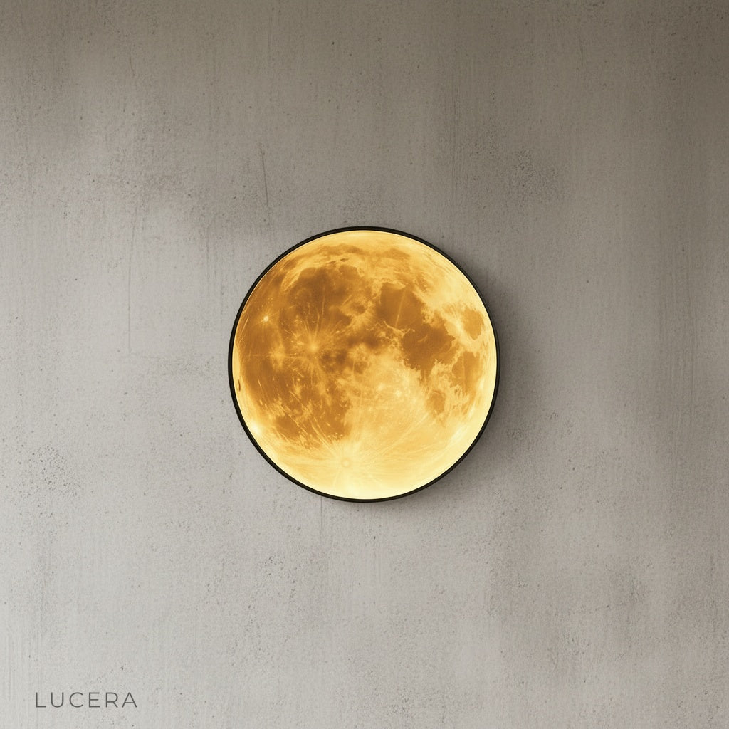 Caspian Moon Wall Lamp Illuminated Art - Wall Lights & Sconces | Lucera Lighting