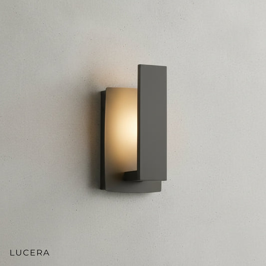 close-up of integrated LED panel showing warm neutral and cool light options