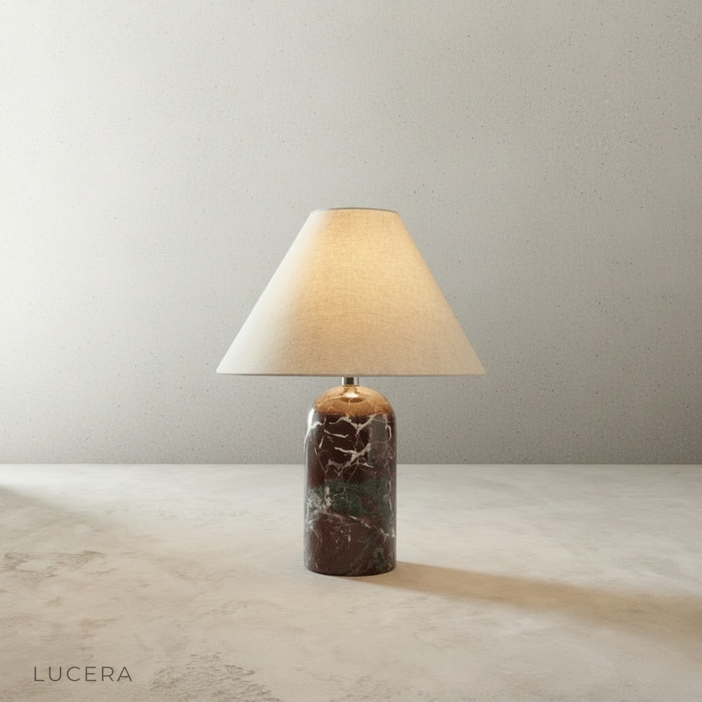 Minimalist studio view of Lucera Xerophytic Table Lamp showing balanced proportions