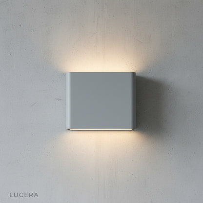 Cadmium wall lamp side angle on clean white studio background
