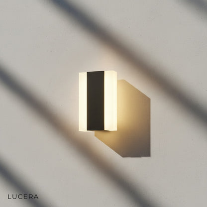 close-up of SMD LED chip panel behind frosted acrylic diffuser